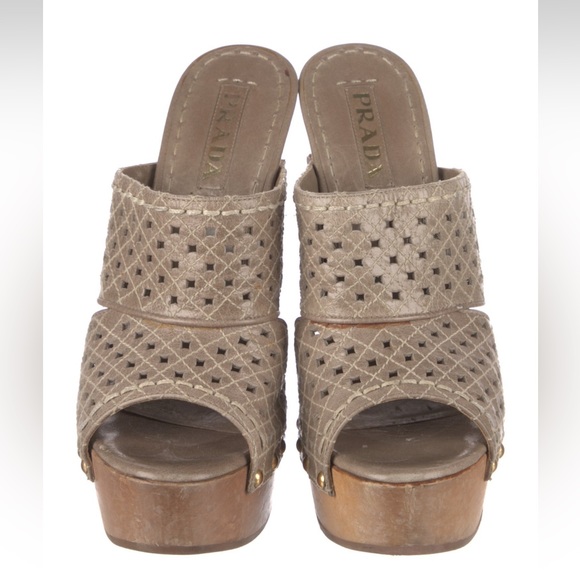 Prada Colorblock Pattern Slides - Picture 3 of 5